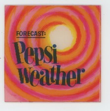 Forecast Pepsi Weather 1960s Pepsi Cola Vari-Vue Motion Lenticular Advertisement