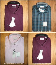 Calvin Klein,Men's Long sleeve Dress Shirts.