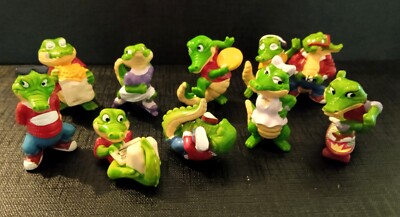 Lot De 25 Figurines Kinder Crazy Crocos (1990) - En Résine - Occasion Bon état