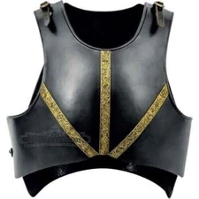 Collectible Medieval Knight Breast Plate Armor Jacket Black Style cuirass gift