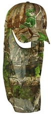 CAP - REALTREE XTRA GREEN ADJUSTABLE CLOSURE AIRMESH HAT & FACEMASK 203N-R345/A
