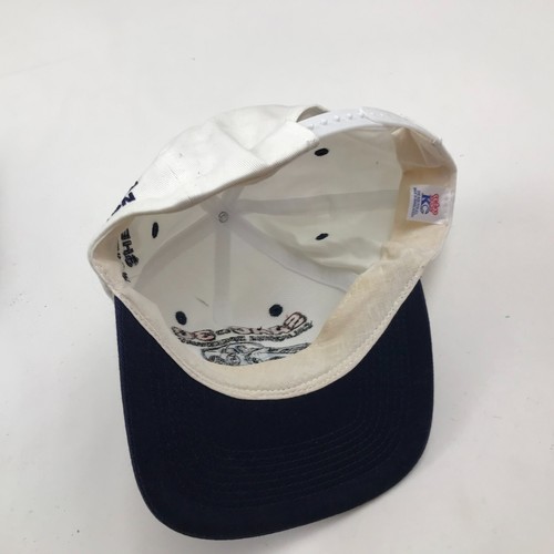 VINTAGE SAAC-30 Hat Cap Snap Back White Blue Embroidered California Speedway 90s - Picture 7 of 8