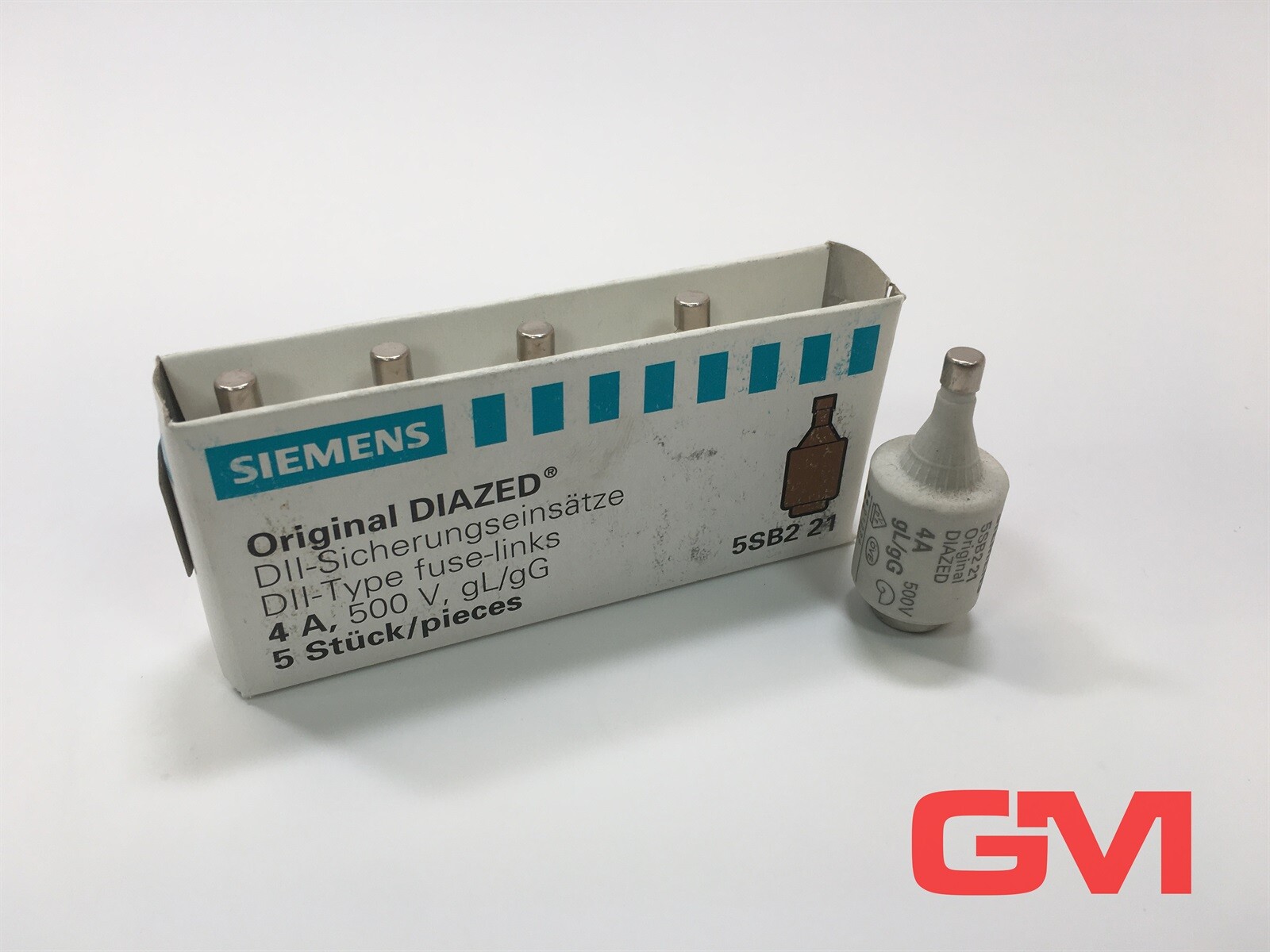 Siemens DIAZED fuse link 5SB2 21 500 V 4 A gG size DII E27