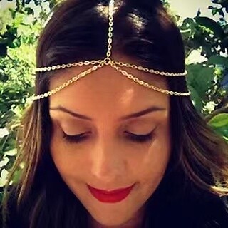 Hair jewelry Bride Hair Decoration Women tassel Headband Fashion Boho Bead Chain - Picture 15 of 18