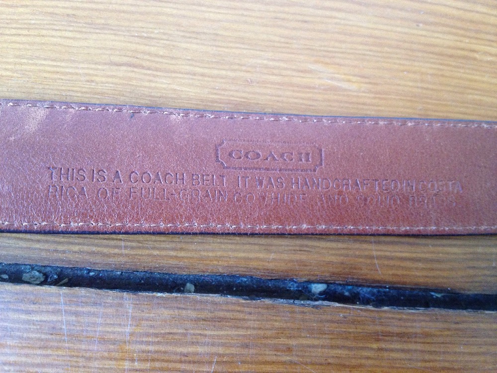 Vintage Cowboys 100% Real Full Grain Brown Genuine Leather Designer Belt
