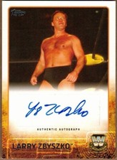 2015 TOPPS WWE AUTOGRAPHS LARRY ZBYSZKO