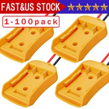 Power Connector DIY Battery Adapter Holder Dock For DeWalt 18V/20V Max Battery