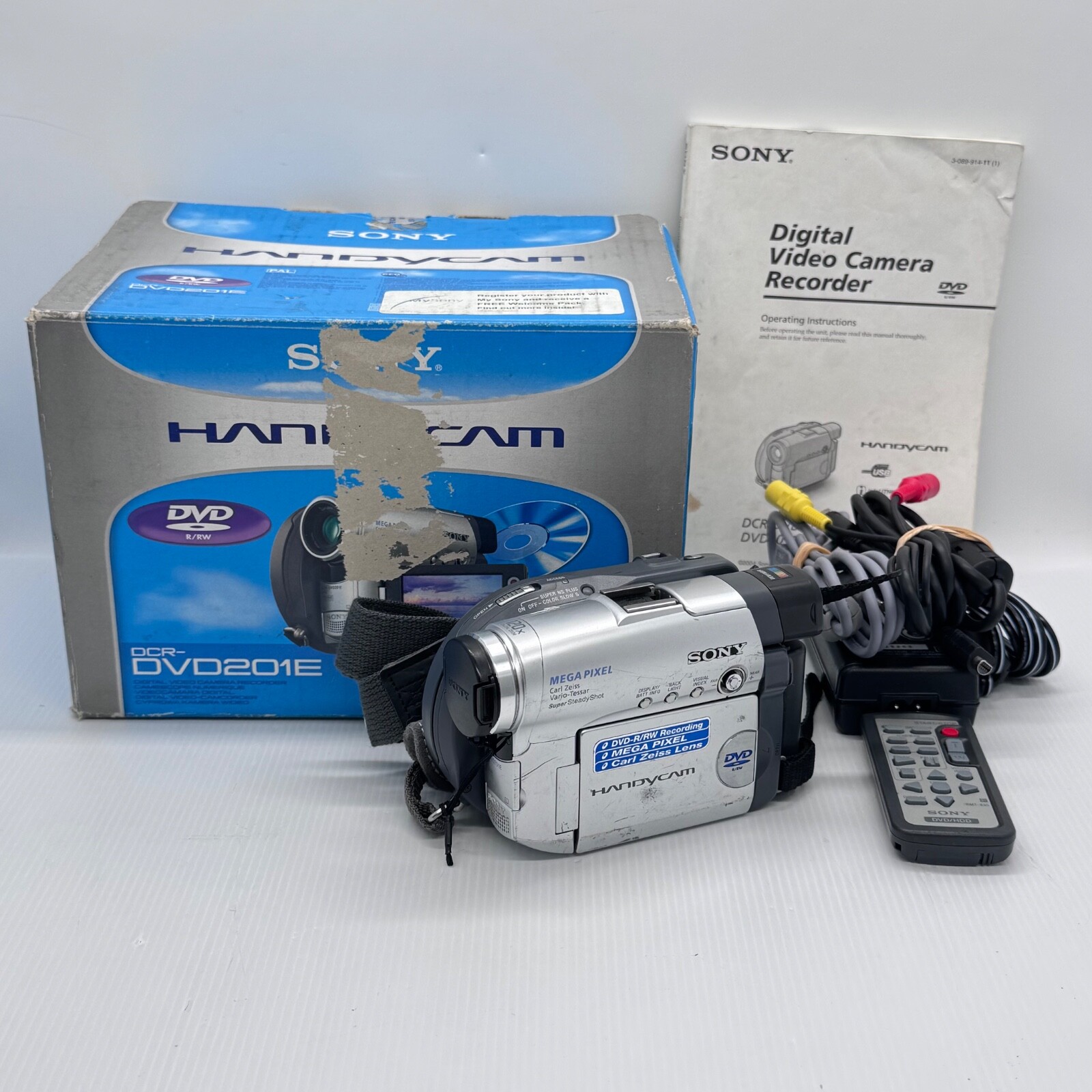 Sony Handycam DCR-DVD201E Camcorder with Original Box - Check Description  -image