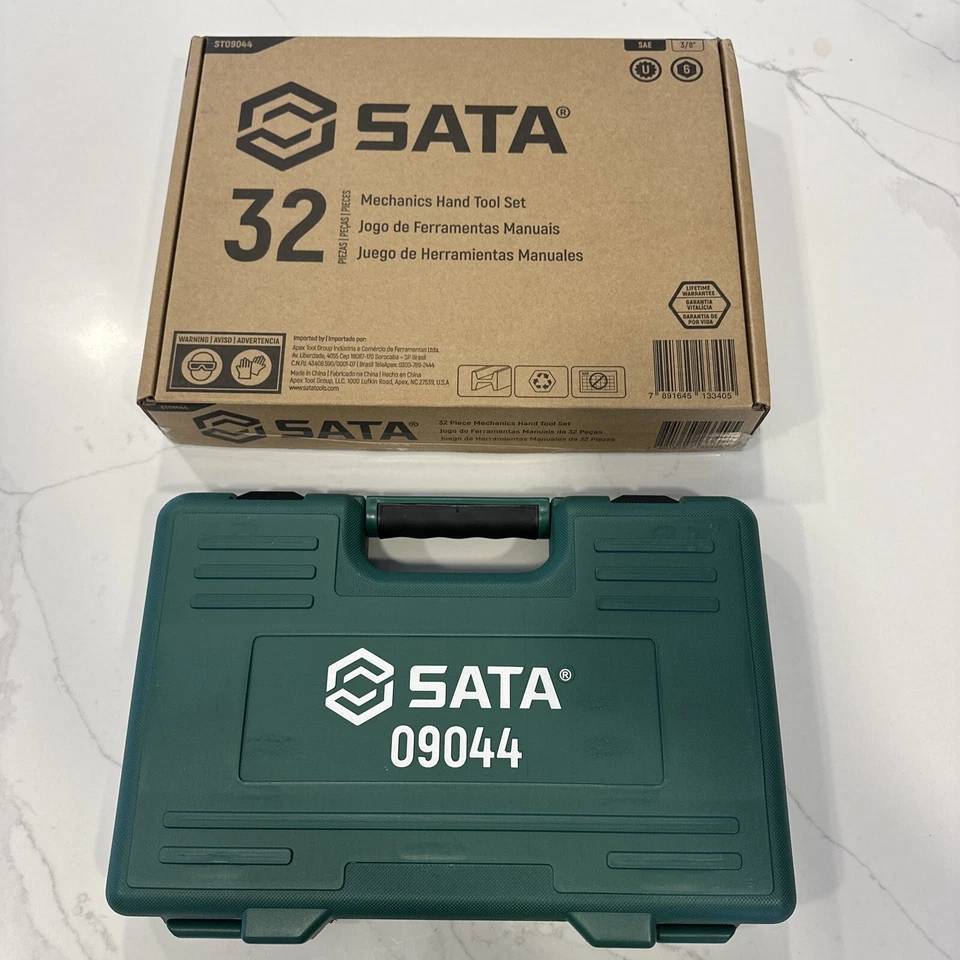 Nuevo juego de llaves de trinquete mecánico SATA 32 piezas 3/8” Drive SAE 120XP Foto 2 de 4