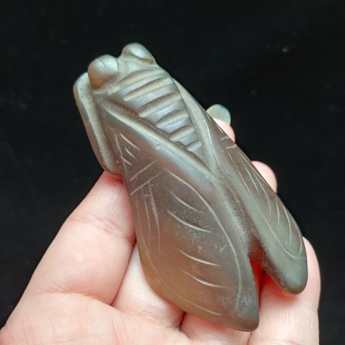 NEW LISTING Antique Chinese natural jade carved, Ancient jade statue pendant 700 - Picture 7 of 9