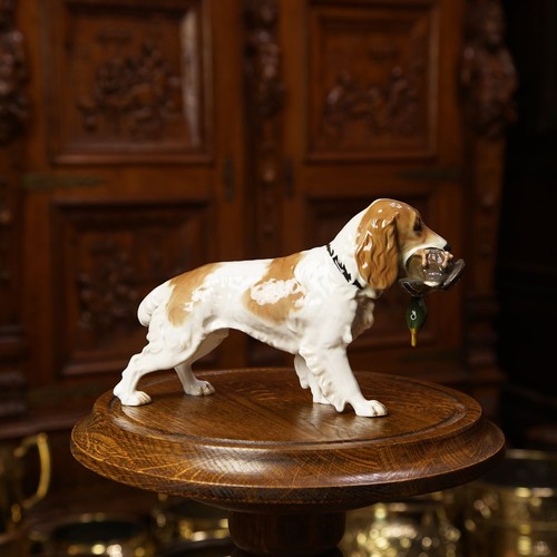 Rare Vintage Rosenthal Porcelain Figurine Hunting Spaniel 1960's MADE IN GERMANY - Picture 2 of 9