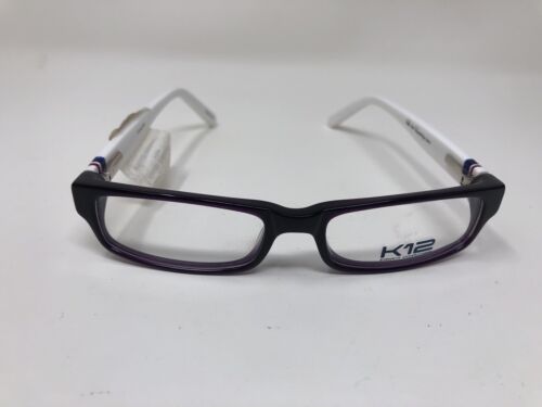 K12 Eyeglass Frame 4076 Grape White Sport 47-16-130 Purple Youth Kids UD52 - Picture 1 of 7