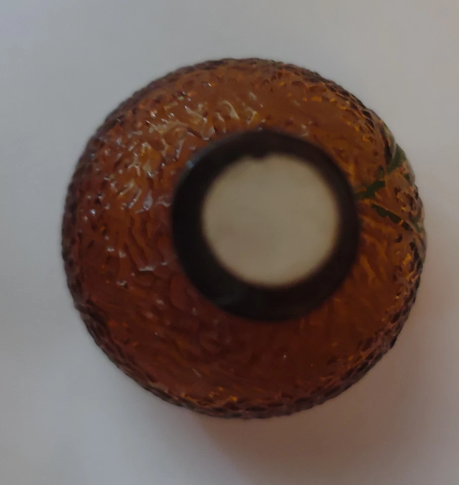 Botella vintage crema mandarina de p. bardinet napoleón, cristal naranja forma s2 Foto 4 de 4