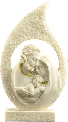 Classic Holy Family Sculpture Religious Decor Christmas Christian Statue Home