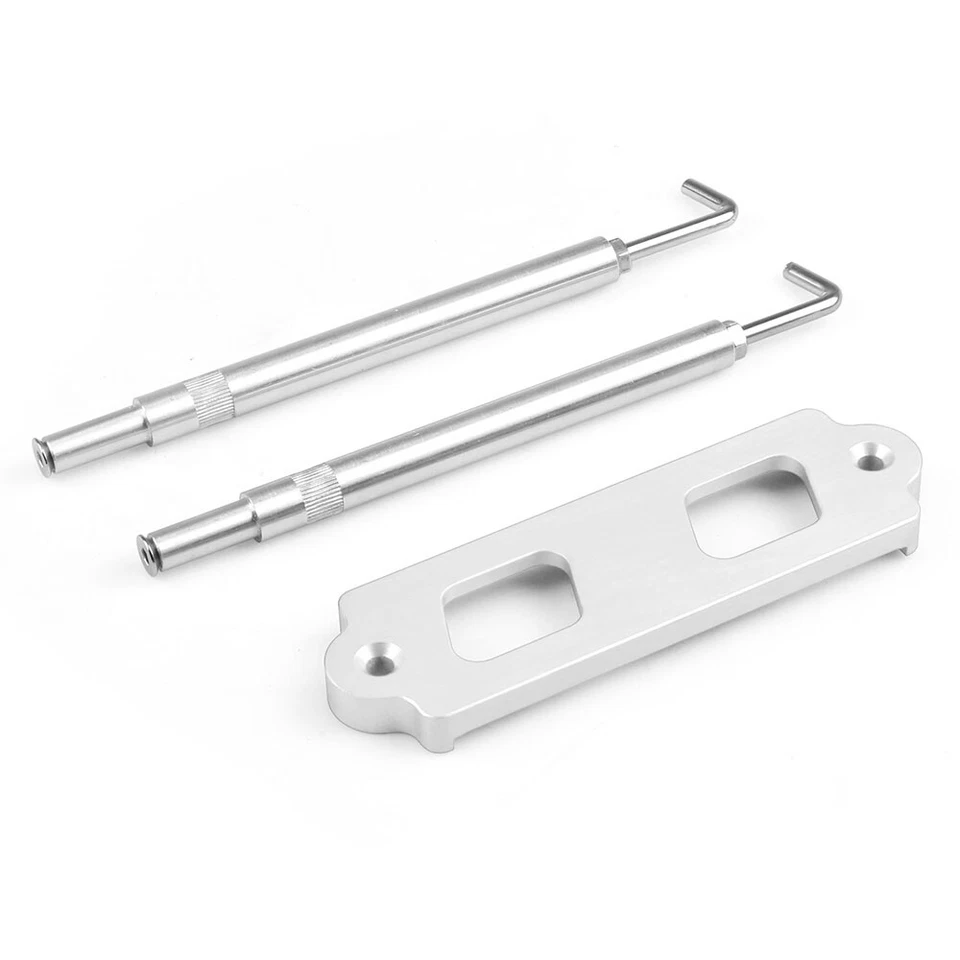 Kit de amarre de batería plateado para Honda Civic CRX S2000 varilla de sujeción y ganchos de bandeja Foto 4 de 4