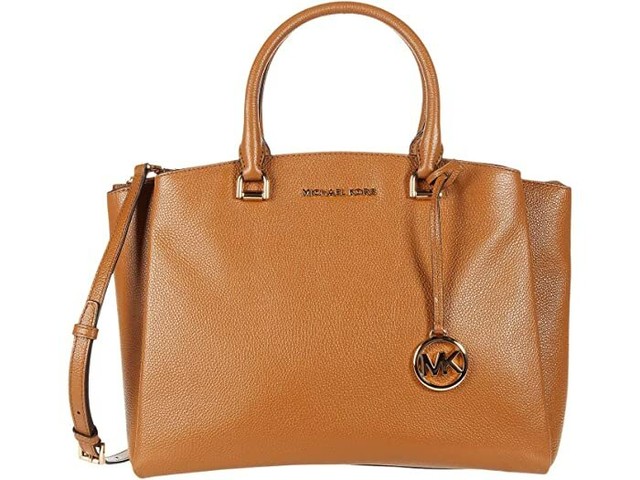 michael kors maxine small pebbled leather satchel
