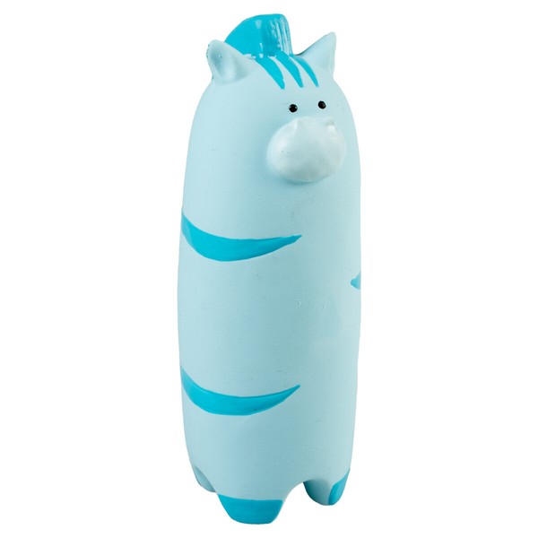 Duvo+ Hundespielzeug Zebra Blau Latex 7X6X16Cm Mit Quietscher FüR Hunde-image
