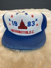 Vintage SnapBack Trucker Hat Washington D.C. 1983
