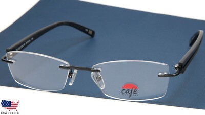 NEW Silver Dollar CAFE Lunettes 3127 #4 BLACK EYEGLASSES GLASSES 52-17-135 B30mm