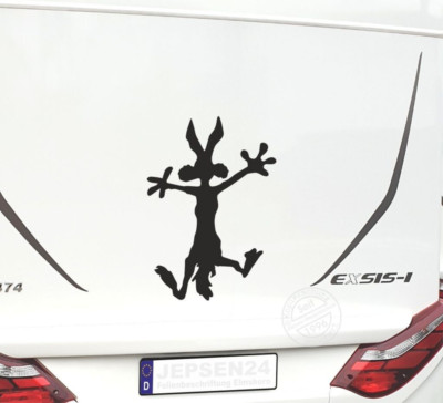 Wyli E. Coyote Aufkleber 54x37cm CW015 Road Runner Auto Womo Wohnwagen LKW PKW