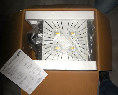 100W LED 16'' Square Area Light Fixture Slip Fitter Mount Bronze Neptun New