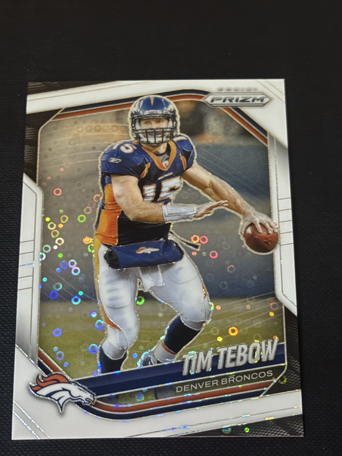 2025 Panini Prizm - Tim Tebow #300 White Disco Prizm Parallel Broncos