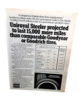Uniroyal Tires 1981 Steeler Ad 15000 More Miles Than Goodyear Print