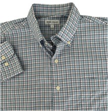 Peter Millar Men's Long Sleeve Checked Button Down Shirt Large Blue Pink White