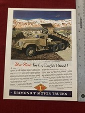 Diamond T Motor Trucks Helping Wwii Effort 1943 Print Ad Diamond T Motor Trucks Helping Wwii Effort 1943 Print Ad