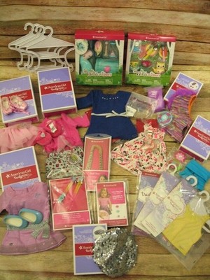 American Girl Doll Huge Lot Clothes Accessories Wellie Wishers Pet Clothes NEW
