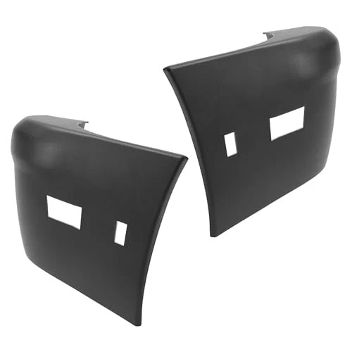  Rear Bumper End Cap Compatible with 2010-2013 Ford Transit Connect Pair Black - Image 3 of 4