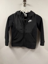 Nike Little Boys Sportswear Full-Zip Fleece Jacket Size 5-6 Black
