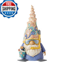 Enesco Jim Shore Heartwood Creek Coastal Gnome Snorkel Shell Figurine- Resin Han