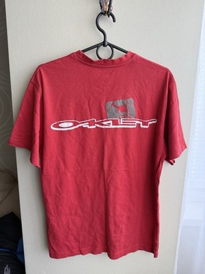 Oakley Skull Logo T-Shirt Red Graphic Tee Size S | eBay