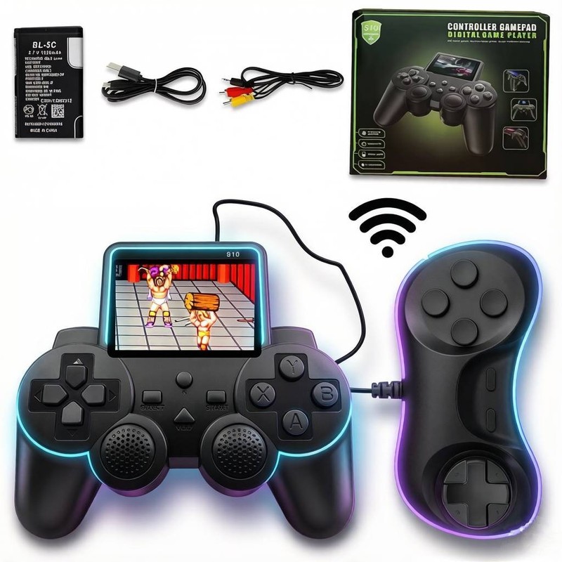 Wireless Retro Game Console Handheld Game Player 520 Games +Gamepad