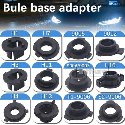 2pcs Auto LED Scheinwerfer Glühbirne Adapter Halter Basis Socket Für H1 H7 H13