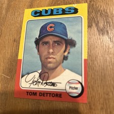 1975 Topps Rookie RC  Card #469 Tom Dettore Chicago Cubs NmMt Free Shipping!. rookie card picture