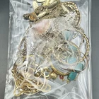 20+ Piece Jewelry Mystery Bag Lot Gold-Tone - Wearable Vintage & Modern - Jar