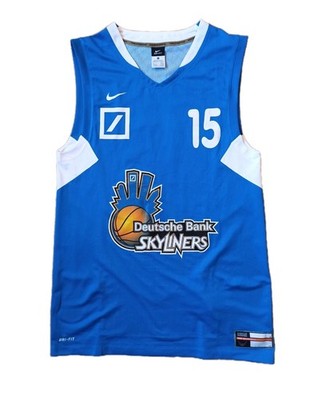 Nike DaShaun Wood Frankfurt Skyliners Trikot BBL Jersey blau MVP Sz. L/XL