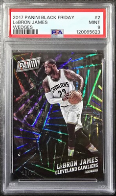 #ad 2017 Panini Black Friday LeBron James #2 Wedges 50 PSA 9 Lakers 🔥 $199.00