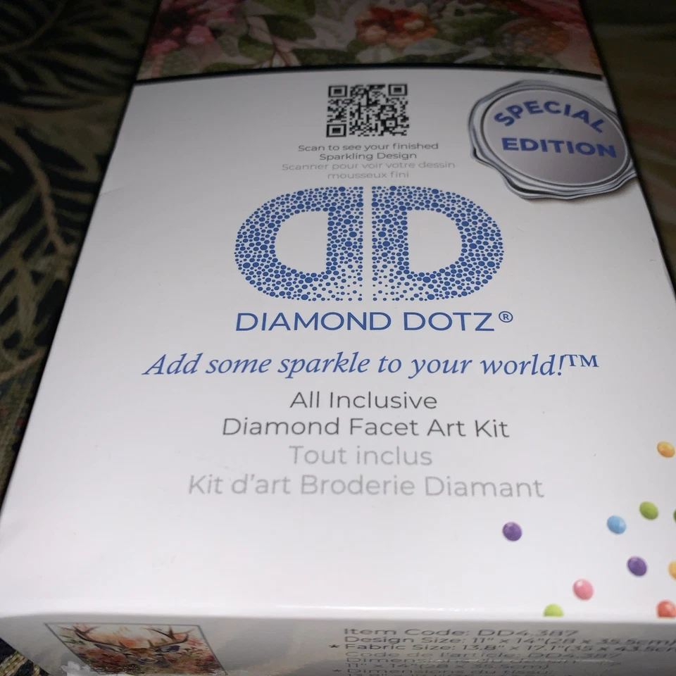Diamond Dotz Intermedio Floral Ciervo Edición Especial DD4.387 Kit de Arte Facetario Foto 3 de 4