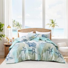 Tritard Coastal Comforter Set Queen Size 3 Piece 90''x90'' C6