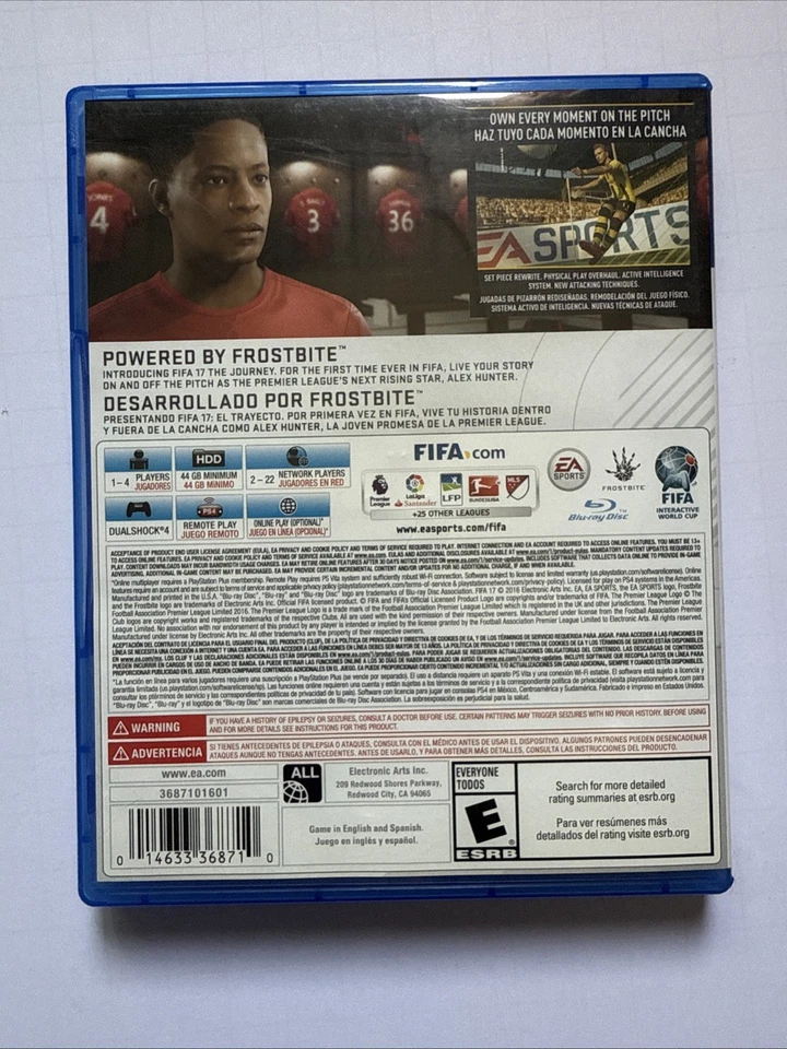 FIFA 17 Sony PlayStation 4 PS4 2016 Video Game soccer futbol EA Sports - Image 4 of 4