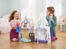 Disney Frozen 2 In 1 Castle Play Set Anna Elsa Ice Palace Princess Dollhouse