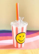 RORA 8inch Glass Bong Smoking Water Pipe Hookahs Beaker With Bowl