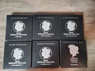 2021 Morgan and Peace Dollar 6 Coin Set with OGP & COA's