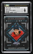 2021-22 Black Diamond Rookie Gems Spectrum 49/99 Hendrix Lapierre CSG 9 Mint kn8