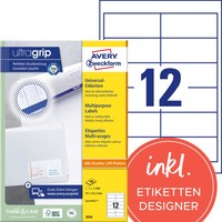 Avery Zweckform Universal-Etiketten, 97 X 42,3 Mm, Weiß 1 Bis 40 Stk Spare 20%