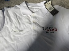 Image of Kukri Leicester Tigers Polo T-Shirt In White. New With Tags Small