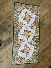 Handmade Quilted Fall Pumpkin Table Runner